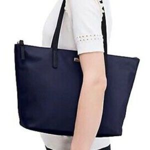 Kate Spade May Street Lida French Navy Nylon Tote
